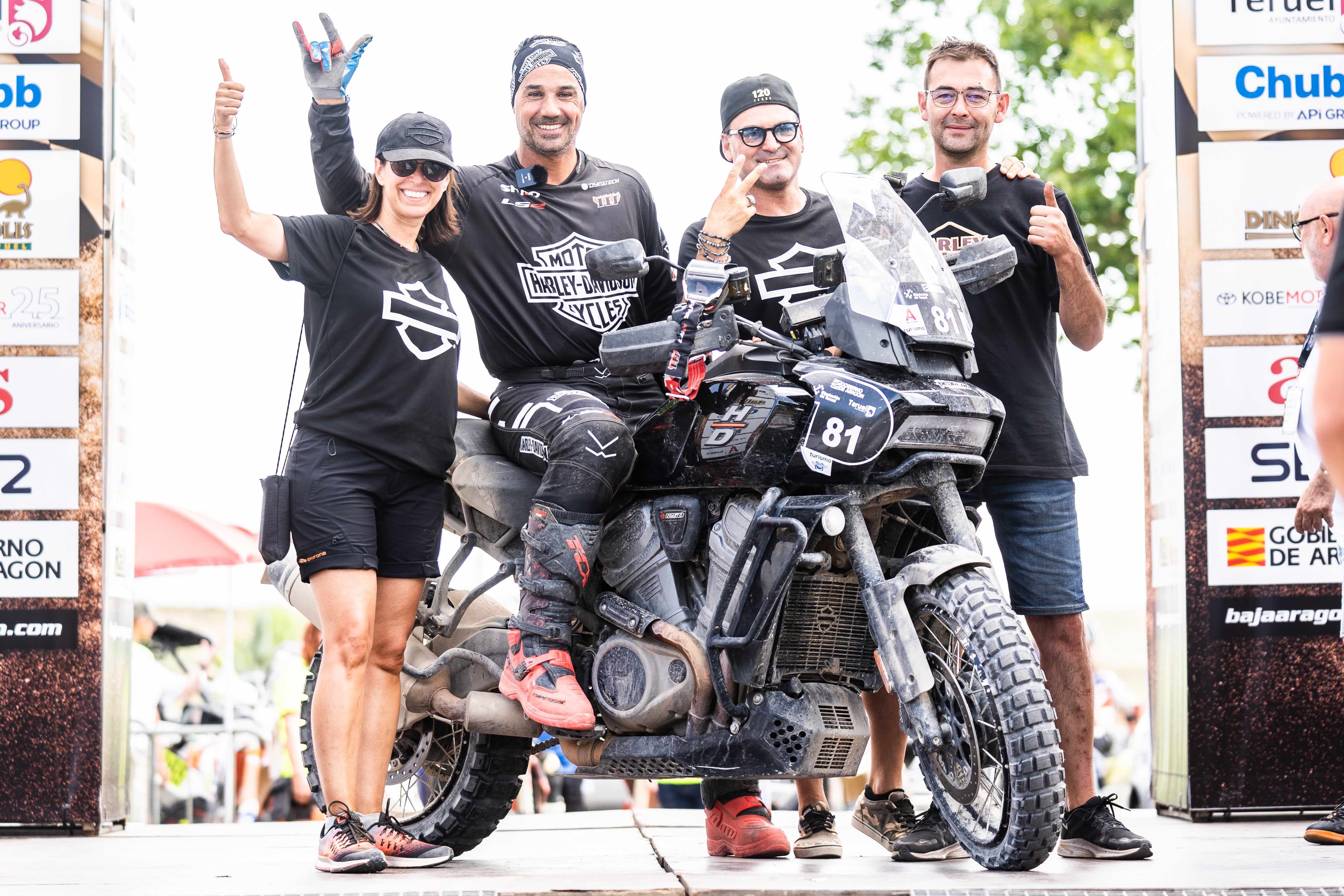 JOAN PEDRERO ENTRA NELLA STORIA VINCENDO LA CATEGORIA MAXI TRAIL ALLA BAJA ARAGON CON HARLEY-DAVIDSON